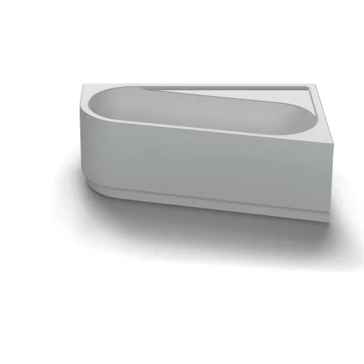 Chrome akrilkád 160x105 jobbos, fehér