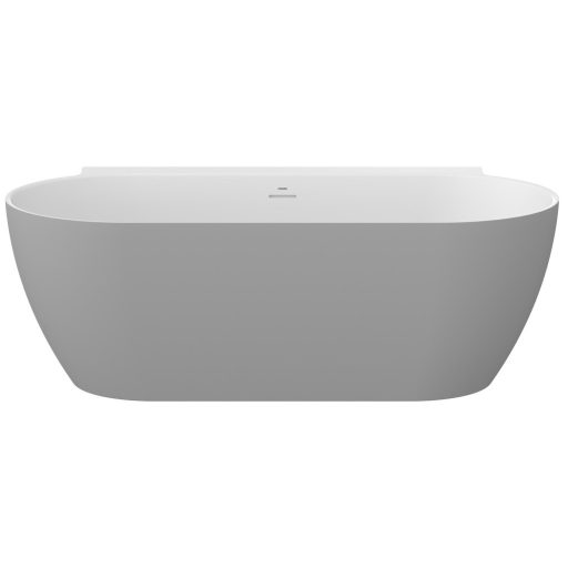 Freedom Wall II Tec 170x87, akrilkád, Smoke Grey/fehér, fehér/fekete/króm lefolyó