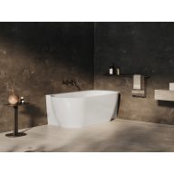   Freedom Corner II Tec 175x86 jobb, akrilkád, fehér, fehér/fekete/króm lefolyó