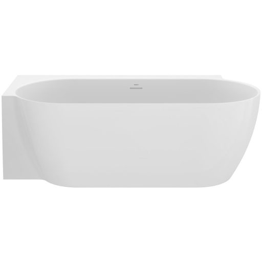 Freedom Corner II Tec 175x86 bal, akrilkád, fehér, fehér/fekete/króm lefolyó