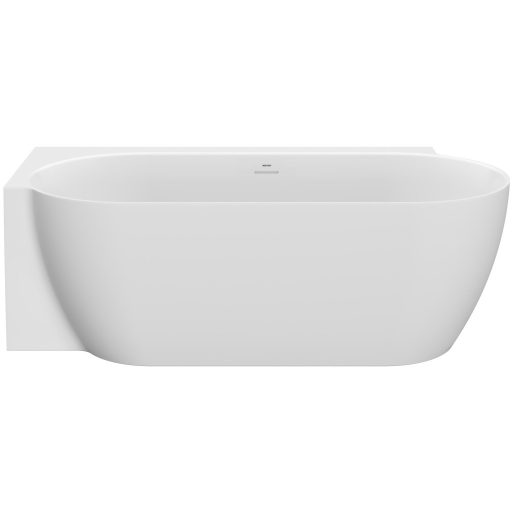 Freedom Corner II Tec 175x86 bal, akrilkád, matt fehér/fehér, fehér/fekete/króm lefolyó