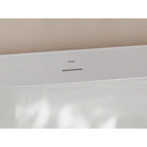 Freedom O Tec 170x77 akrilkád, Smoke Grey/fehér szabadonálló, fehér/fekete/króm lefolyó