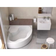 Gentiana 140x140 akrilkád (hófehér)