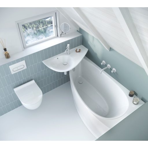 Avocado 160x75 akrilkád jobb (hófehér)