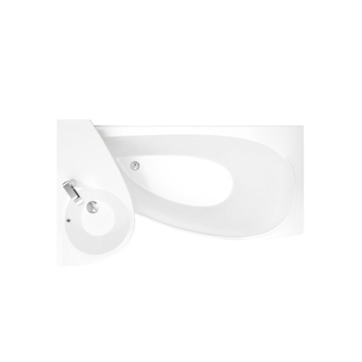 Avocado 160x75 akrilkád jobb (hófehér)