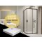 Comfort szögletes zuhanykabin slim 90x90 + zuhanytálca + szifon