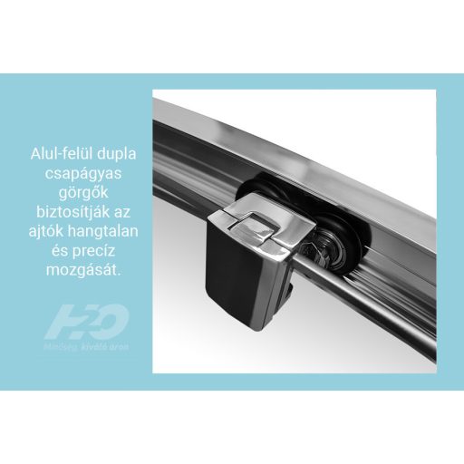 Comfort szögletes zuhanykabin slim 90x90 + zuhanytálca + szifon