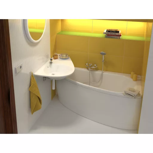 Avocado előlap 'A' 160 jobb akrilkádhoz (hófehér)