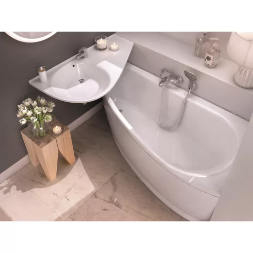 Avocado előlap 'A' 160 jobb akrilkádhoz (hófehér)