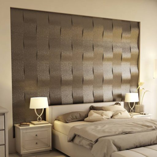 Cascade 3D falpanel 25x50cm - fénylő antracit