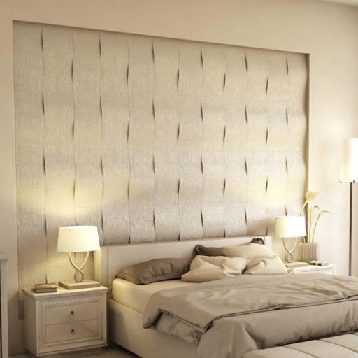 Cascade 3D falpanel 25x50cm - hermelin fehér