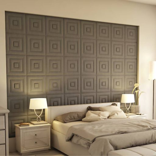 Cayambe 3D falpanel 40x40cm - blue jeans