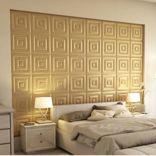 Cayambe 3D falpanel 40x40cm - korona arany