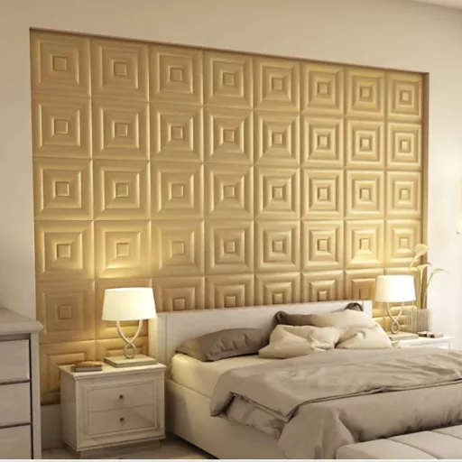 Cayambe 3D falpanel 40x40cm - korona arany