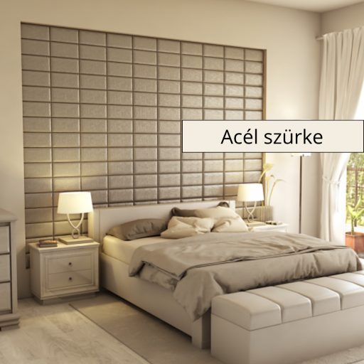 Cotomini 3D falpanel 30x15 cm -Acél szürke