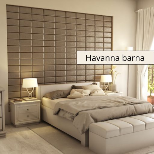 Cotomini 3D falpanel 30x15 cm -Havanna barna