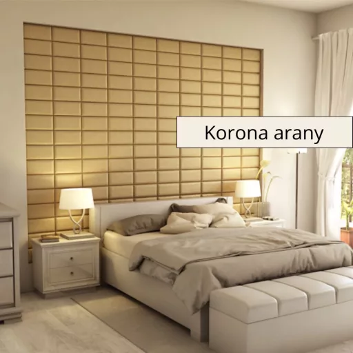 Cotomini 3D falpanel 30x15 cm -Korona arany