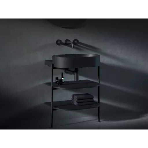 CS Yard 60 fürdőszobai bútor, matt fekete