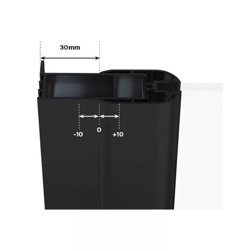 CNPS toldóprofil  fekete