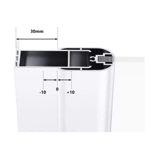 CNPS toldóprofil CPS-hez matt fehér