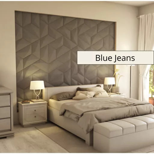 Escorial 3D falpanel 50x25x25x25cm - Blue Jeans