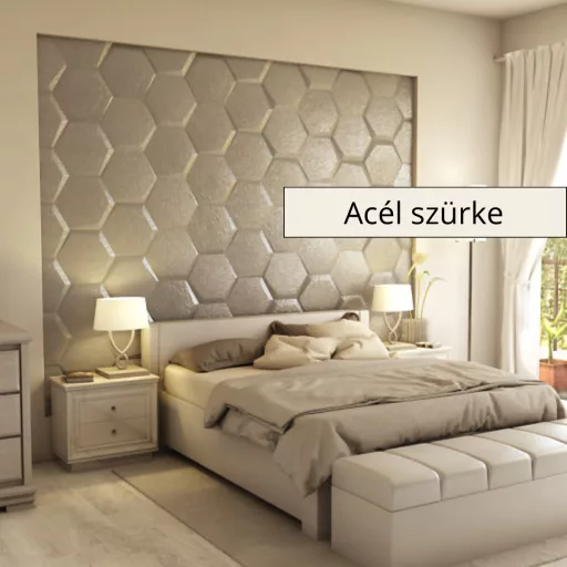 Estado 3D falpanel 40cm csúcsátmérő -Acél szürke