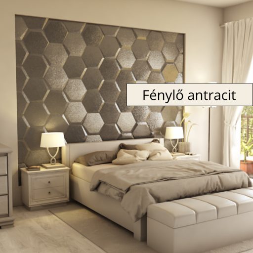 Estado 3D falpanel 40cm csúcsátmérő -Fénylő antracit