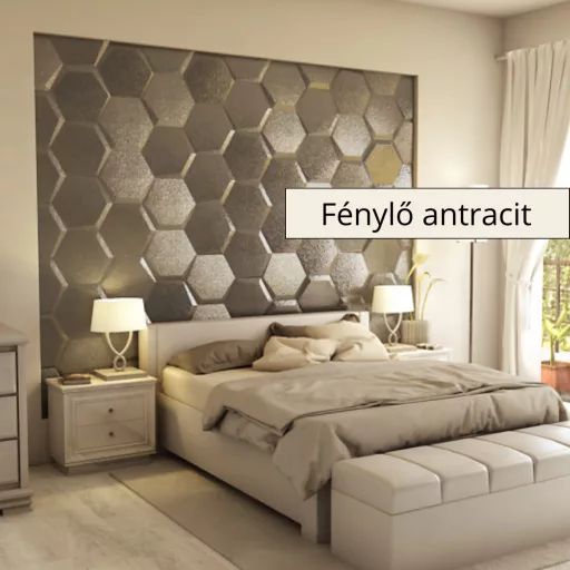 Estado 3D falpanel 40cm csúcsátmérő -Fénylő antracit