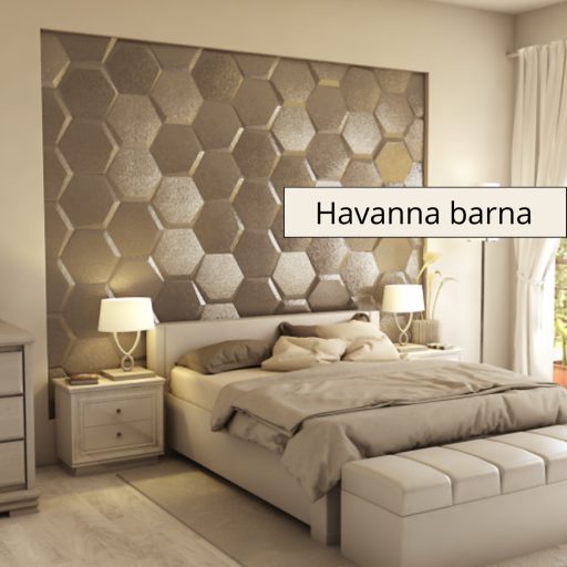 Estado 3D falpanel 40cm csúcsátmérő -Havanna barna