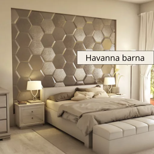 Estado 3D falpanel 40cm csúcsátmérő -Havanna barna