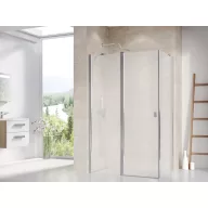   Chrome CRV2+CPS 110x100 zuhanykabin krómhatású+matelux (Tejüveg)