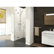   Brilliant BSD2 90 B-bal zuhanyajtó króm+transparent, (900-915)+ B SET