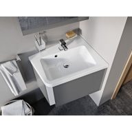   Mosdó 10° 65 jobbos fehér+SD 65 jobbos szekrény mosdó alá szürke szett