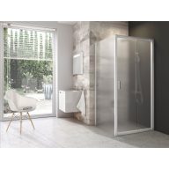 Blix BLDP2+BLPS 100x80 zuhanykabin fehér+grape