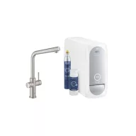 Grohe Blue Home L kifolyó bluetooth wifi matt super steel