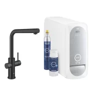   Grohe Blue Home L kifolyós kezdőkészlet kihúzható gyöngyöztetővel bársony fekete