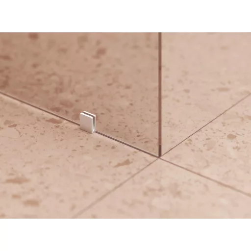 Walk-In Corner Szett 120x80, zuhanykabin matt fehér+transparent