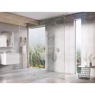   Walk-In Free Szett 140, zuhanykabin krómhatású+transparent