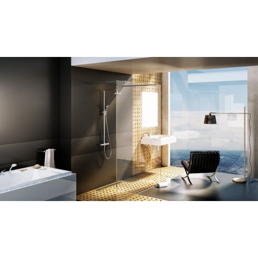 Walk-In Free Szett 140, zuhanykabin krómhatású+transparent