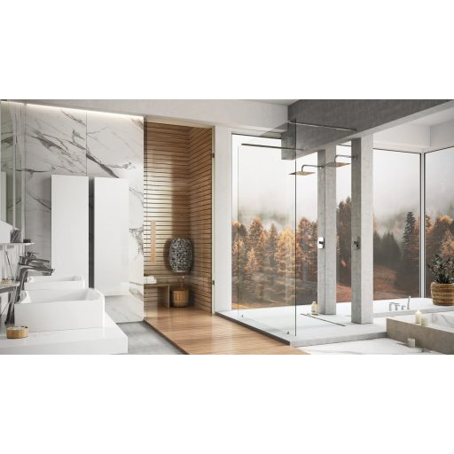 Walk-In Free Szett 150, zuhanykabin krómhatású+transparent