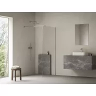 Walk-In Air Wall 100 zuhanykabin krómhatású+transparent
