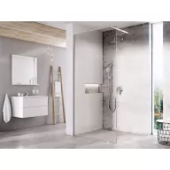   Walk-In Wall Szett 100, zuhanykabin krómhatású+transparent
