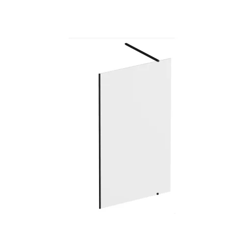 Walk-In Wall Szett 120, zuhanykabin fekete+transparent
