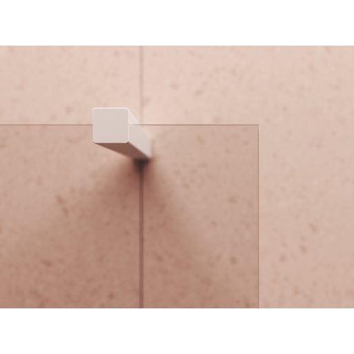 Walk-In Wall Szett 130, zuhanykabin matt fehér+transparent