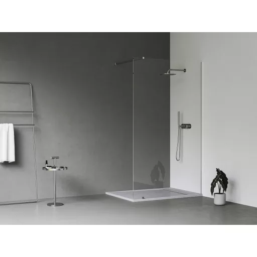Walk-In Wall Szett 160, zuhanykabin krómhatású+transparent