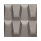 Galeras 3D falpanel 60x60 cm- Acél szürke