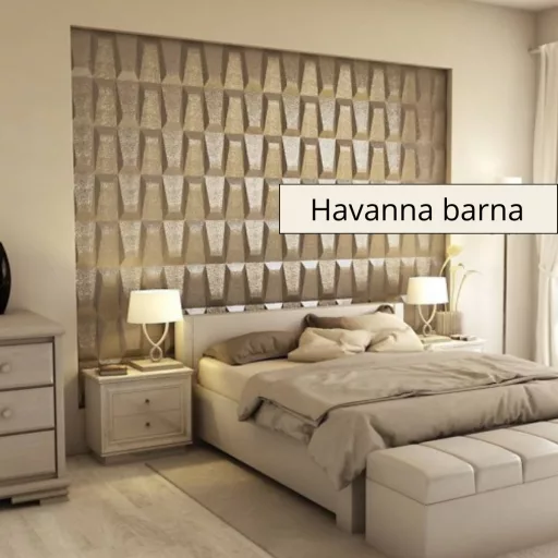 Galeras 3D falpanel 60x60 cm- Havanna barna