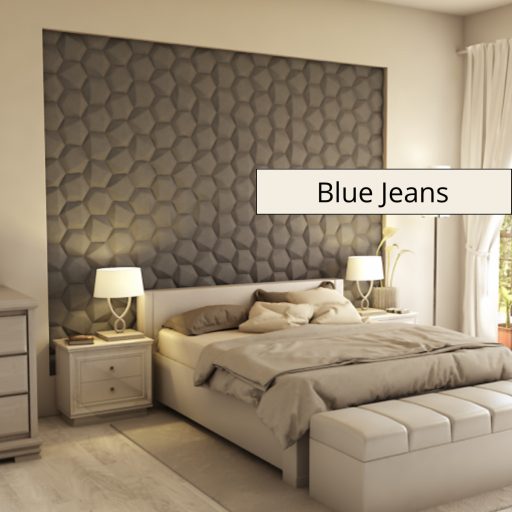 Hexa 3D falpanel 22,5 cm - Blue Jeans