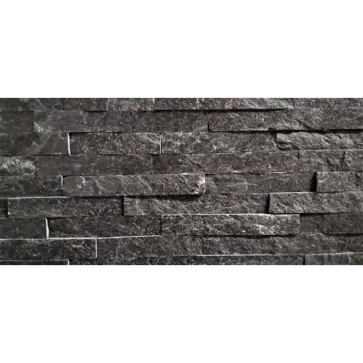 Természetes kőpanel fényes fekete 15x60 cm (IV1560-BL)