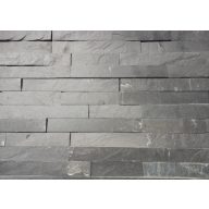 Természetes kőpanel IWS007 matt fekete, 10x36 cm